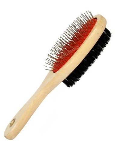 Cepillo Doble Faz para Mascotas, Cepillo y peine ideal para Pelo Largo liso