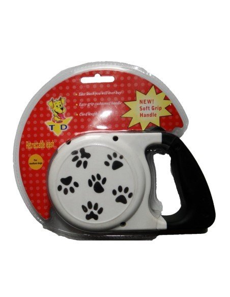 Correa Retráctil Estampada para mascotas 4.5mts Perros Max 18kg 