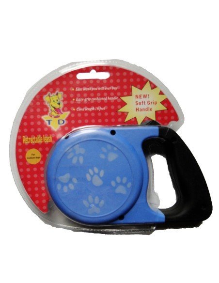 Correa Retráctil Estampada para mascotas 4.5mts Perros Max 18kg  Correa Retráctil Estampada para mascotas 4.5mts Perros Max 18kg