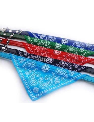 Collar con Pañoleta para Mascotas Grandes correa bandana perro