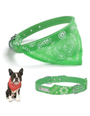Collar con Pañoleta para Mascotas Medianas correa bandana perro