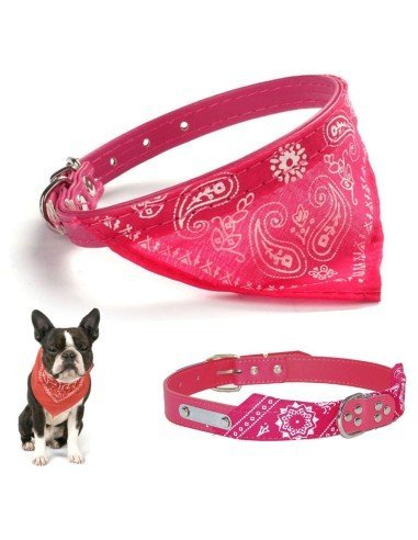 Collar con Pañoleta para Mascotas Medianas correa bandana perro