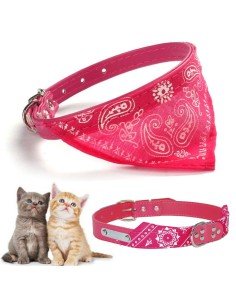 Collar con Pañoleta para Mascotas Pequeñas correa bandana perro o gato