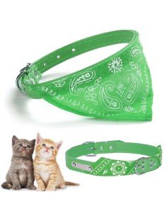 Collar con Pañoleta para Mascotas Pequeñas correa bandana perro o gato 2