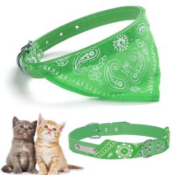 Collar con Pañoleta para Mascotas Pequeñas correa bandana perro o gato