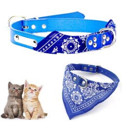 Collar con Pañoleta para Mascotas Pequeñas correa bandana perro o gato