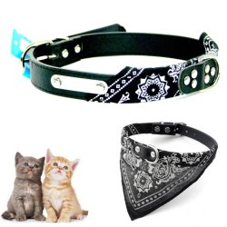 Collar con Pañoleta para Mascotas Pequeñas correa bandana perro o gato