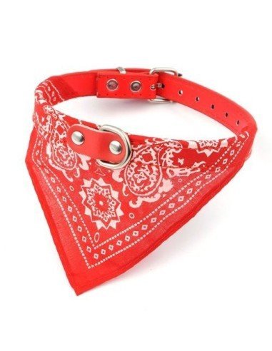 Collar con Pañoleta para Mascotas Pequeñas correa bandana perro o gato