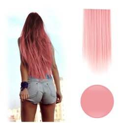 Extension de Cabello Unicolor Lisa Palo de Rosa