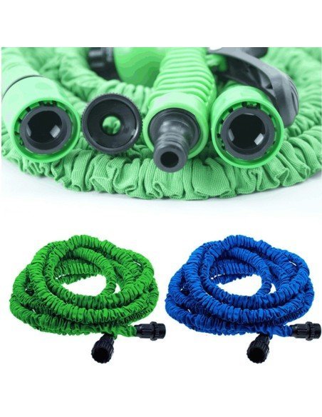 Manguera Retráctil X Hose de 15 mts con Pistola de 7 funciones