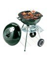 Parrilla Carbon Esmaltada Grande con Ruedas, Tapa y Reloj de Temperatura ideal para camping BBQ