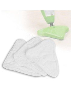 Repuesto 3 en 1 para la mopa de vapor Almohadillas 3 paños microfibra 2