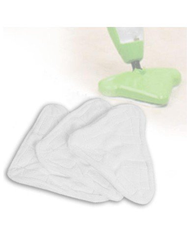 Repuesto 3 en 1 para la mopa de vapor Almohadillas 3 paños microfibra