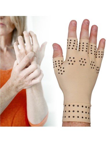 Guantes magnéticos de compresión masaje para la artritis