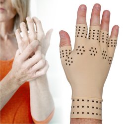 Guantes magnéticos de compresión masaje para la artritis