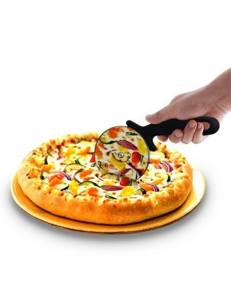 Cortador Circular de Pizza en acero Inoxidable, corta y porciona fácil