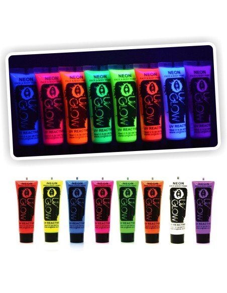 Pintura i-glow Neón para el Cuerpo glow Body fluorescente brilla Neón
