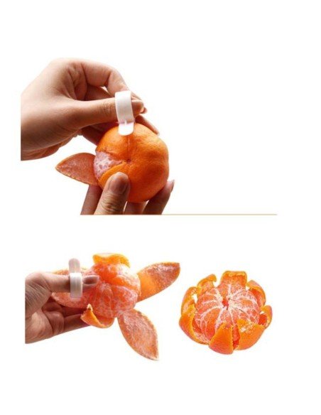 Pelador de la piel y Rebanador de Naranja y cítricos, corta y porciona