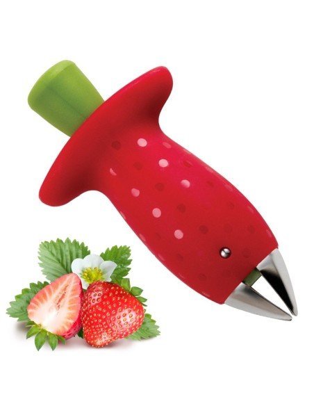Removedor de tallo de Fresas y tomates, Strawberry Stem Huller despitonador de frutas y verduras