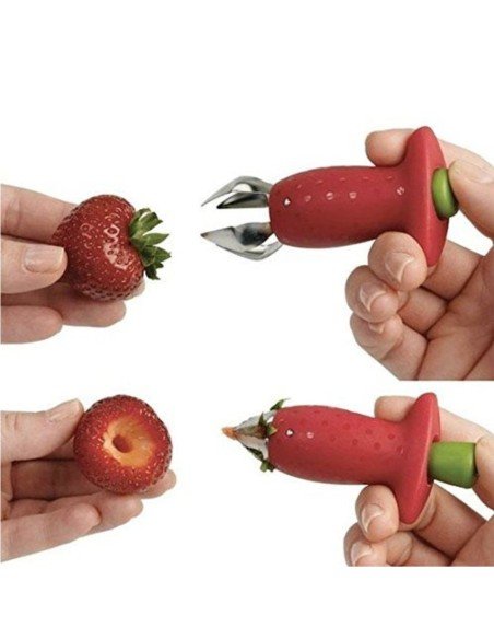 Removedor de tallo de Fresas y tomates, Strawberry Stem Huller despitonador de frutas y verduras Removedor de tallo de Fresas y tomates, Strawberry Stem Huller despitonador de frutas y verduras