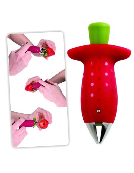 Removedor de tallo de Fresas y tomates, Strawberry Stem Huller despitonador de frutas y verduras Removedor de tallo de Fresas y tomates, Strawberry Stem Huller despitonador de frutas y verduras