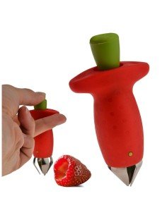 Removedor de tallo de Fresas y tomates, Strawberry Stem Huller despitonador de frutas y verduras 2