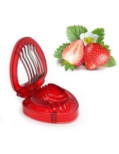⭐ Rebanador Cortador d Fresa tajadas perfectas Kitchen Strawberry Slicer 2