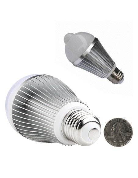 Bombillo de Led 9W con Sensor infrarojo de movimiento 5 a 8 mts ahorra energía