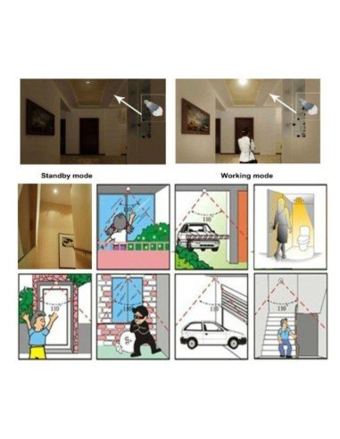 Bombillo de Led 9W con Sensor infrarojo de movimiento 5 a 8 mts ahorra energía