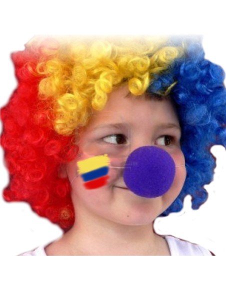 Pelucas Afro de fantasía en colores para Halloween Pelucas Afro de fantasía en colores para Halloween