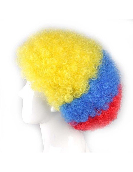 Pelucas Afro de fantasía en colores para Halloween Pelucas Afro de fantasía en colores para Halloween