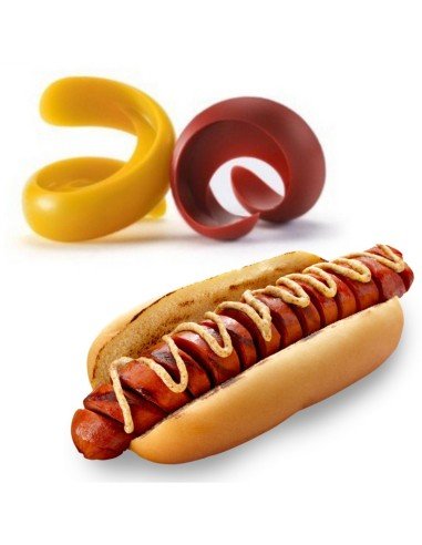 Spiral Hot Dog Barbacoa Cortador en espiral de salchillas, Cyclone