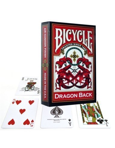 Juego de Cartas Dragon Back Red Cards Baraja Pocker importadas