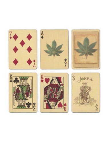 Juego de Cartas Hoja Hemp Cards Baraja Pocker importadas