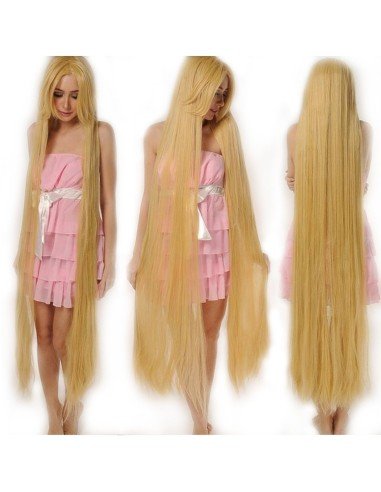 Peluca Lisa de 1.5mts extra larga cabello liso y resiste temperatura