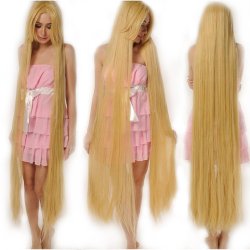 Peluca Lisa de 1.5mts extra larga cabello liso y resiste temperatura