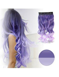 Cortina de Cabello Ondulada Degradee  violeta a Lila