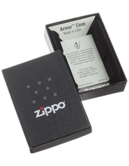 Encendedor Zippo Colors Black Crakle - Negro