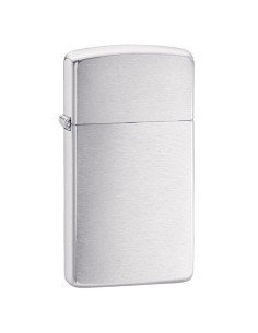 Encendedores Zippo Slim Brushed Chrome - Plateado