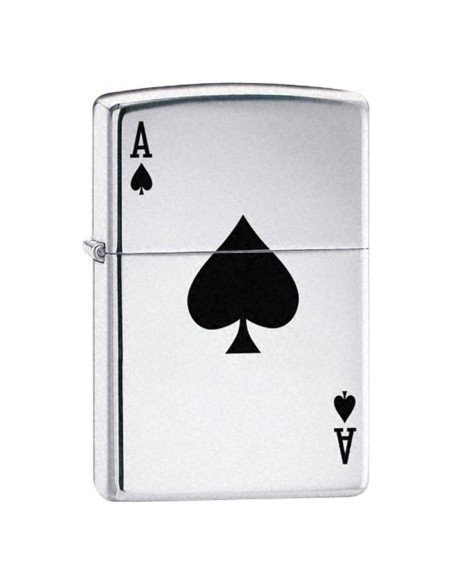 Encendedores Zippo Stamp Lucky Ace - Plateado