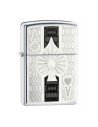 Encendedor Zippo Texture Ace hight - Plateado. 