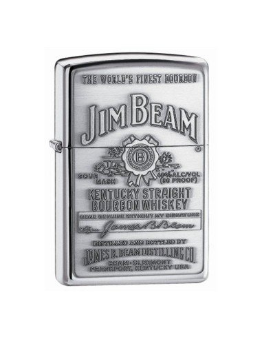 Encendedor Zippo Jim Beam Silver - Plateado.