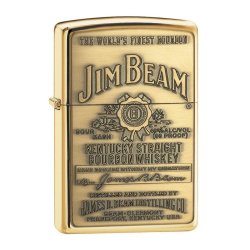 Encendedor Zippo Jim Beam Brass - Dorado