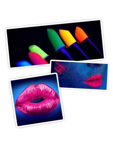 Lápiz Labial Glow Neón Fluo Brilla con la luz UV