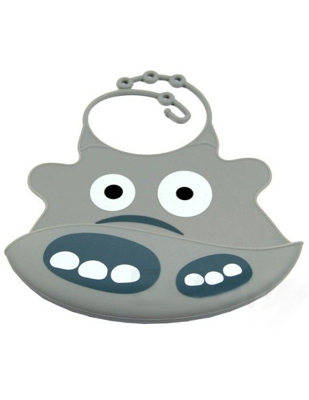 Babero de Silicona Animal Baby Bib con divertidos estampados  Babero de Silicona Animal Baby Bib con divertidos estampados