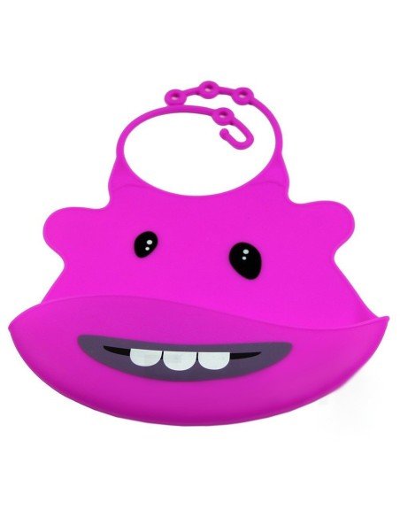 Babero de Silicona Animal Baby Bib con divertidos estampados  Babero de Silicona Animal Baby Bib con divertidos estampados