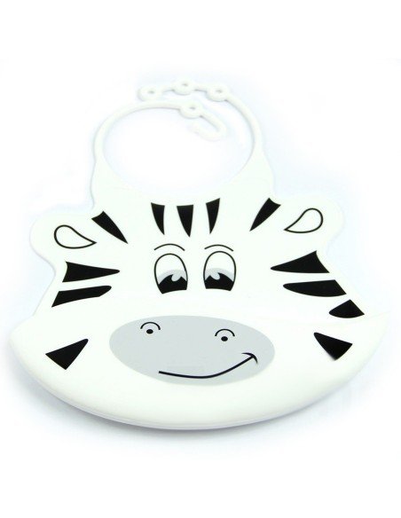 Babero de Silicona Animal Baby Bib con divertidos estampados 