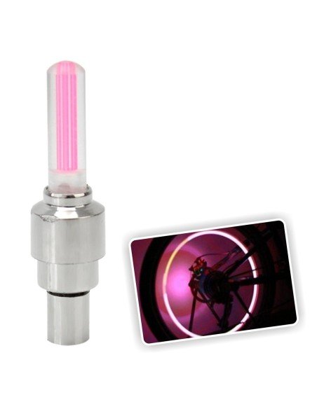 Led Tapa Válvulas de llantas con sensor en colores neón que alumbran al girar las ruedas