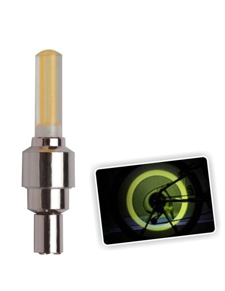 Led Tapa Válvulas de llantas con sensor en colores neón que alumbran al girar las ruedas