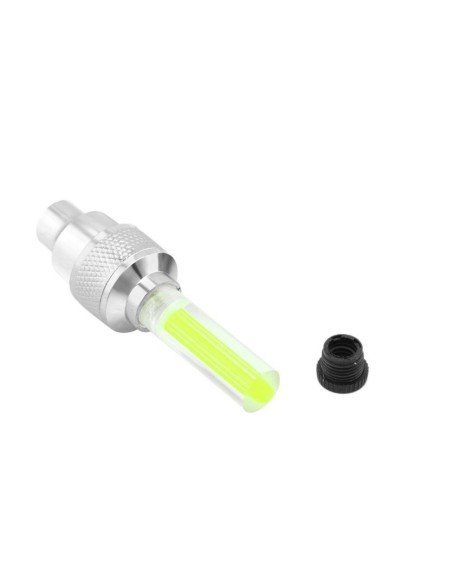 Led Tapa Válvulas de llantas con sensor en colores neón que alumbran al girar las ruedas
